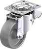 Blickle 651836 LK-PO 100G-1-ST-ELS Roulette pivotante en tôle d'acier Diamètre de la roue: 100 mm Capacité de charge (max.): 280 kg 1 pc(s)