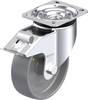 Blickle 691055 LK-PO 125G-1-FI-ELS Roulette pivotante en tôle d'acier Diamètre de la roue: 125 mm Capacité de charge (max.): 300 kg 1 pc(s)