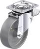 Blickle 357467 LK-PO 125G-1-ST-ELS Roulette pivotante en tôle d'acier Diamètre de la roue: 125 mm Capacité de charge (max.): 300 kg 1 pc(s)