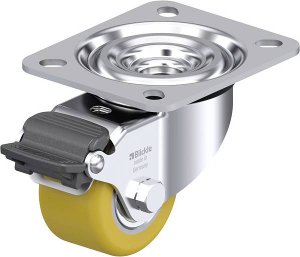 Blickle 937381 L-VSTH 60K-RA Roulette pivotante en tôle d'acier Diamètre de la roue: 60 mm Capacité de charge (max.): 200 kg 1 pc(s)