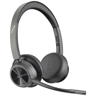 HP Poly Voyager 4320   Micro-casque supra-auriculaire Bluetooth, filaire Stereo noir  micro-casque