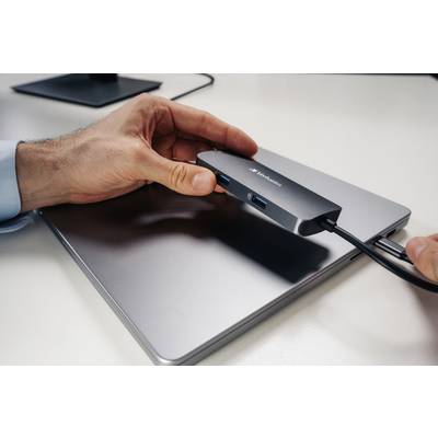 Hub Verbatim multiport CMH-05, 2 ports USB 3.2-A, 1 port USB 3.2-C, HDMI 4K, RJ45, câble USB 3.1-C, version commerciale-13