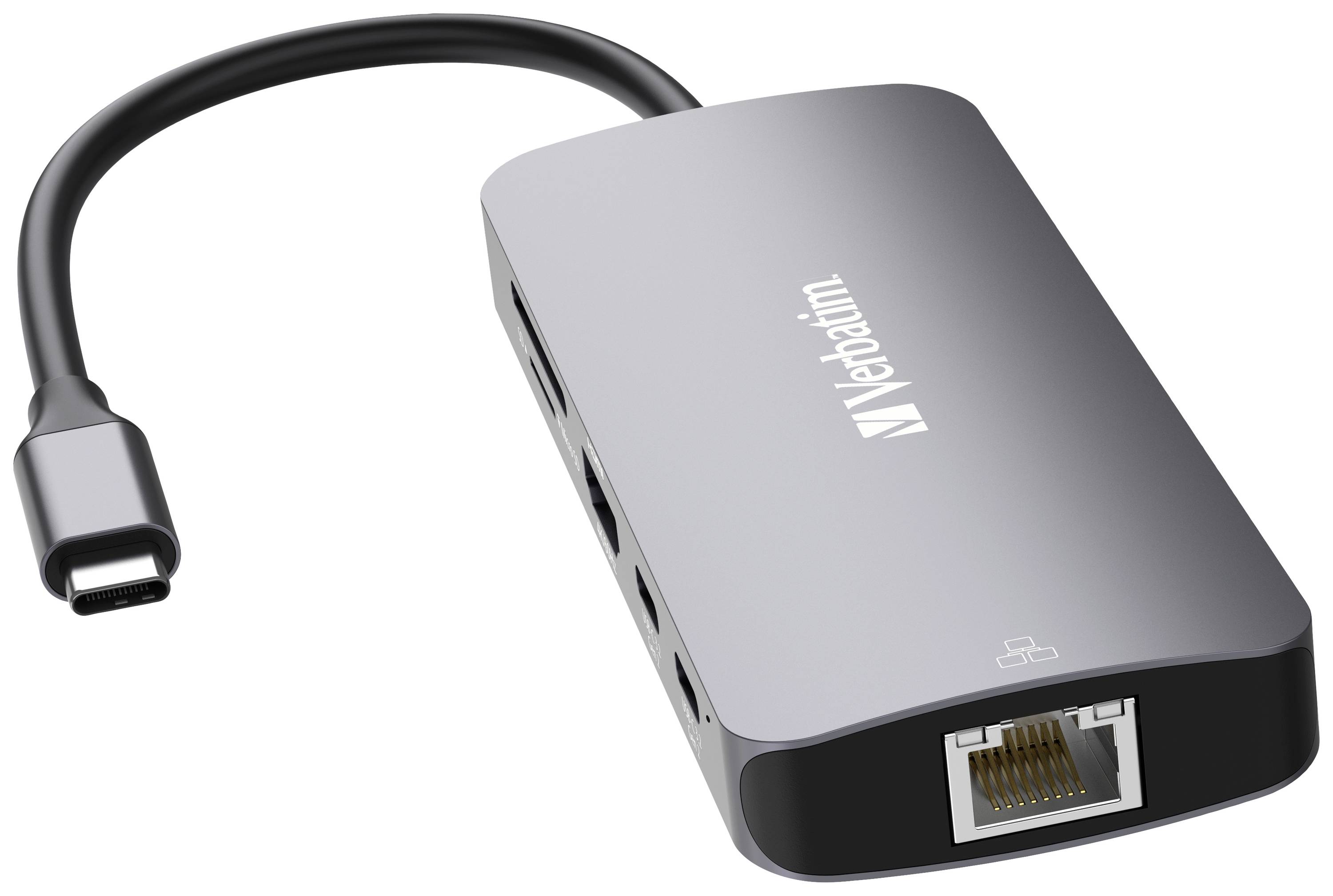 Verbatim 32152 Hub USB 9 ports HDMI™, microSD, RJ45, SD, USB 3.1 (Gen 1), USB 3.1 (Gen 1), USB 3.1 (2è gén.), USB 3.1 (2-3