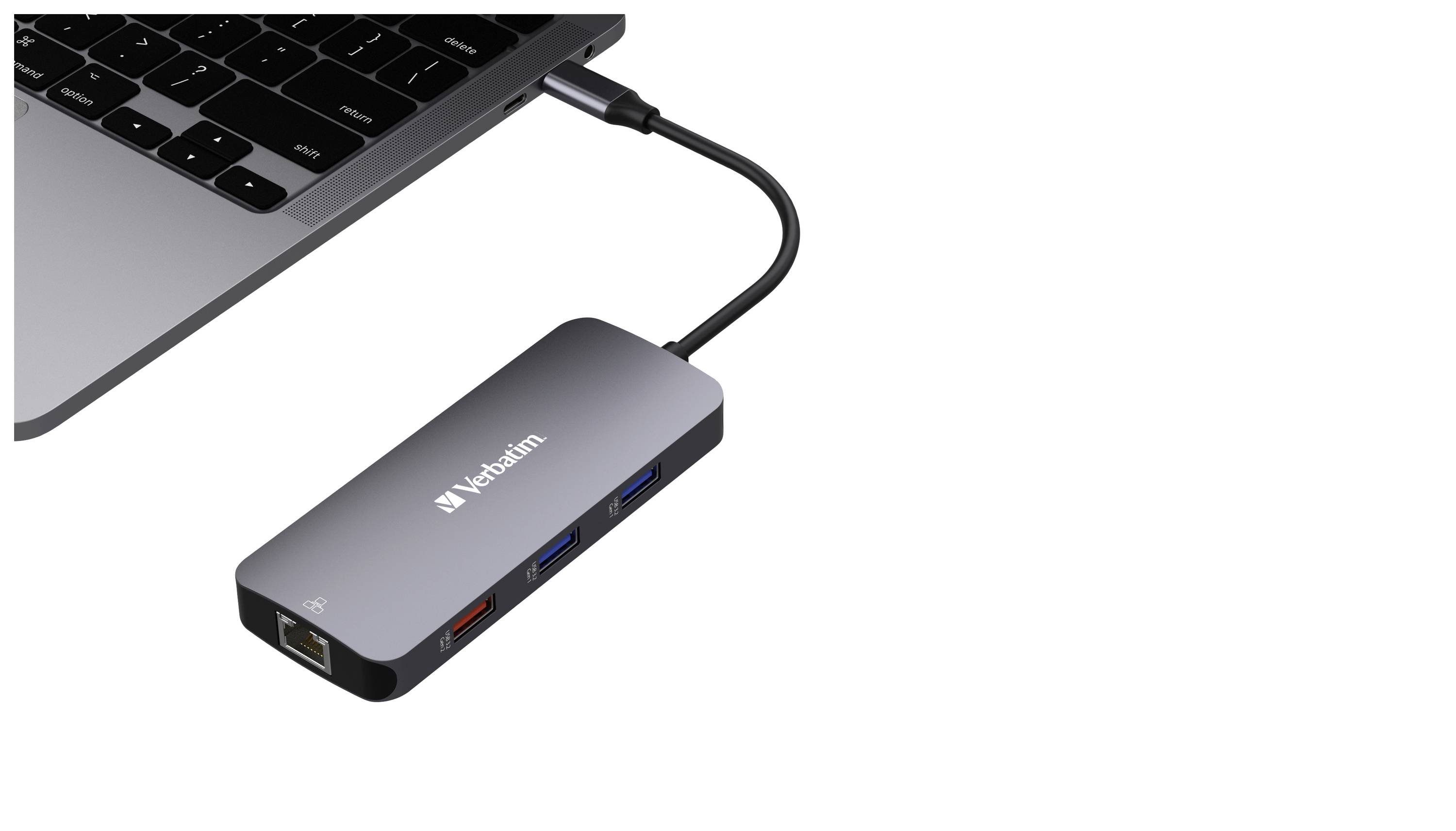 Verbatim 32152 Hub USB 9 ports HDMI™, microSD, RJ45, SD, USB 3.1 (Gen 1), USB 3.1 (Gen 1), USB 3.1 (2è gén.), USB 3.1 (2-6