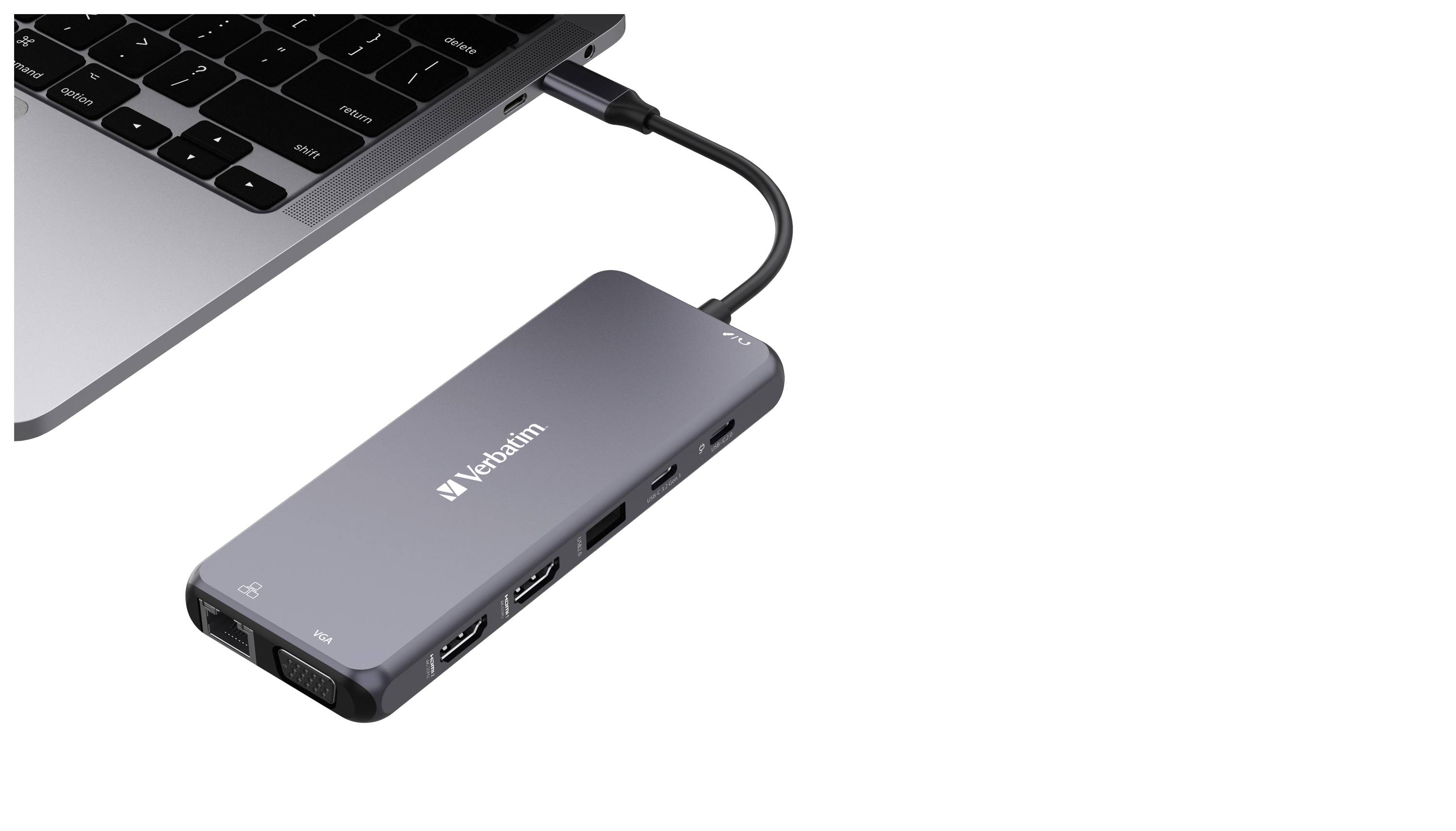 Hub Verbatim, multiport, CMH-14, 2 ports USB 2.0-A, 4 ports USB 3.2-A, 2 ports USB 3.2-C VGA, 2 ports HDMI 4K, RJ45,...-6