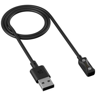 Câble de charge avec port USB et adaptateur magnétique pour smartwatch. Idéal pour un chargement rapide et sécurisé.