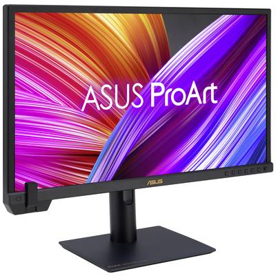 Un moniteur ASUS ProArt avec un affichage aux couleurs vibrantes, adapté aux travaux créatifs professionnels.