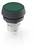 Bouton-poussoir vert avec embase blanche, adapté pour les panneaux de commande industriels ou les interfaces de machines.