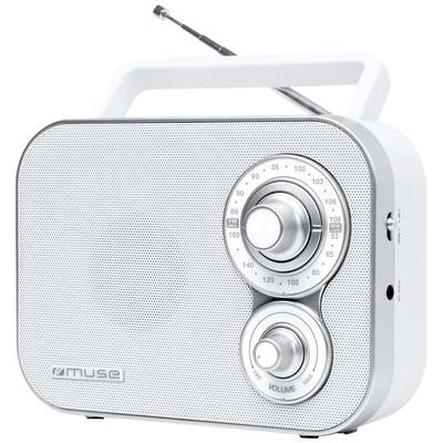 Muse M-051 RW Radio portative FM, FM, AM    blanc