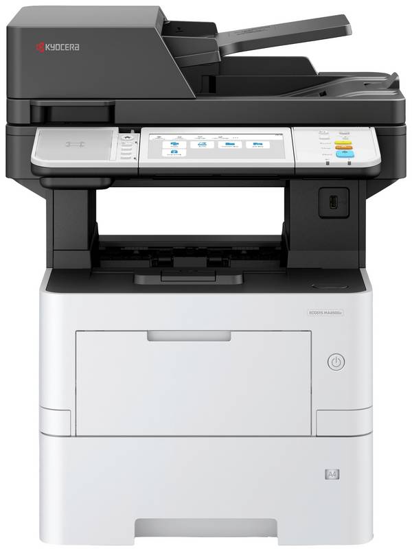 Kyocera ECOSYS MA 4500 ix Imprimante multifonction laser, couleur noir et blanc  A4 imprimante, scanner, photocopieur chargeur automatique de documents, recto-verso, réseau, USB
