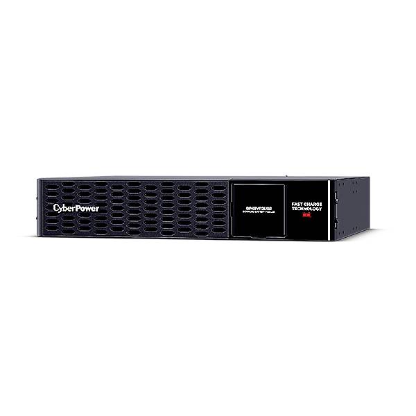 Un appareil UPS CyberPower noir avec un design en grille. Il affiche le texte 'TECHNOLOGIE DE CHARGE RAPIDE' et 'TECHNOLOGIE D'ÉCONOMIE D'ÉNERGIE'.