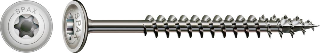 SPAX 0257000600805 R 88193 m.Spitze/T-STAR TG Vis à bois 6 mm 80 mm T-STAR plus acier inoxydable A2 100 pc(s)