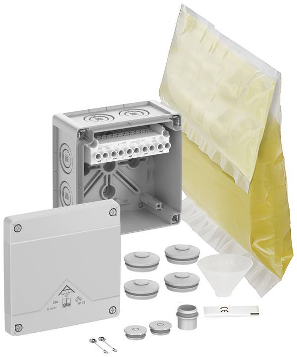 Spelsberg 40645001 Boîte de dérivation (L x l x H) 127 x 127 x 75 mm gris IP66, IP68 1 pc(s)