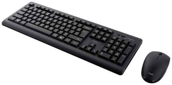 Trust Primo radio Kit souris + clavier  allemand, QWERTZ noir