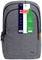 Sac à dos gris pour ordinateur portable Trust, compatible avec des ordinateurs portables de 16 pouces, fabriqué à partir de bouteilles PET recyclées. Doté de plusieurs compartiments.