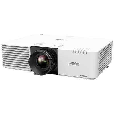 Un projecteur blanc Epson avec objectif visible et boutons de commande en haut. Adapté pour les présentations ou les expériences cinématographiques.