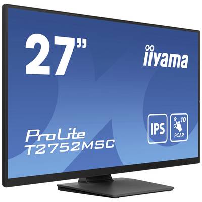 Moniteur iiyama de 27 pouces, modèle ProLite T2752MSC, doté des technologies IPS et PCAP.