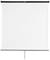 Toile blanche avec bordure noire, prête à être déroulée avec une corde au centre. Adaptée pour les présentations ou les films.