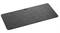 Sous-main rectangulaire gris en feutre avec des coins arrondis, idéal pour protéger le bureau des rayures.