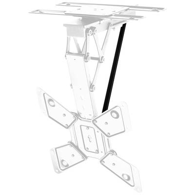 Support de plafond pour téléviseur avec bras articulé réglable, adapté aux écrans plats.