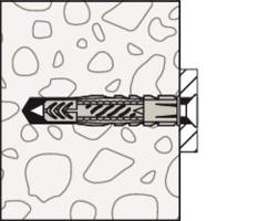 Fischer 094622 UX 10 x 60 R RH K NV Cheville universelle 60 mm 1 set-8