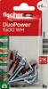 Fischer 535000 DuoPower 6 x 30 WH K NV Set de chevilles 30 mm 6 mm 1 set