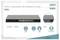 Commutateur réseau 'DN-80223', 24 ports 10/100/1000, 4 SFP, fonction de liaison montante. Détails de connexion : 24x RJ45, 4x SFP, alimentation électrique.