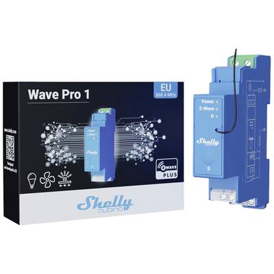 Shelly Wave Pro 1  Relais pour rail DIN  Z-Wave