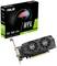 Carte graphique ASUS GeForce RTX 3050 avec son emballage. Design noir avec deux ventilateurs, adaptée au gaming et au traitement graphique.