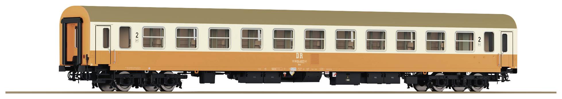 PIKO Voiture Voyageurs HO 57633 - DR 2nde Classe - Échelle 1:87 - Modélisme Ferroviaire