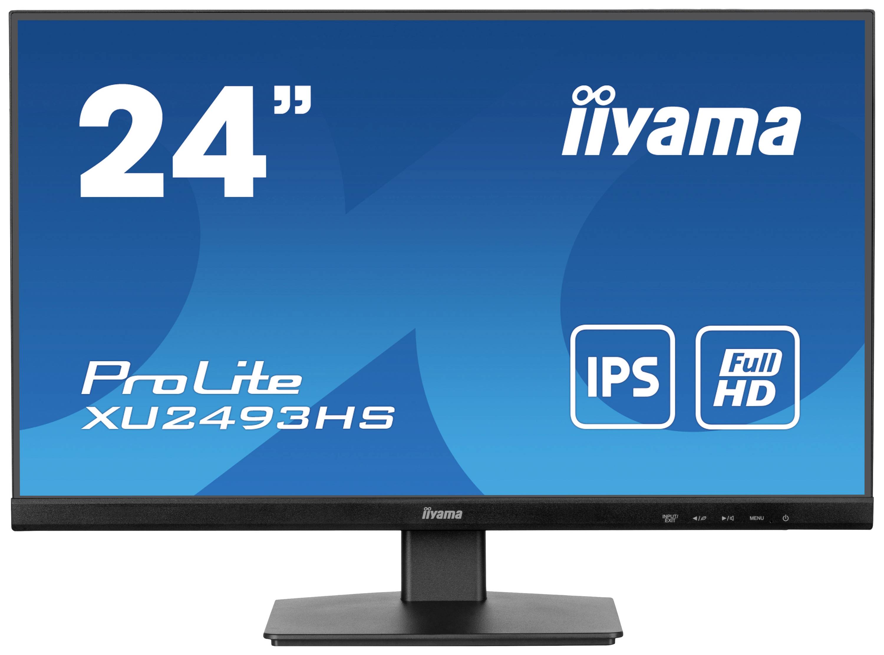 Moniteur LED Iiyama ProLite XU2493HS-B6 CEE E (A - G) 60.5 cm 23.8 pouces 1920 x 1080 pixels 16:9 0.5 ms HDMI™, DisplayP