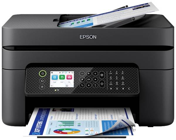 Epson WorkForce WF-2950 DWF Imprimante multifonction jet d'encre couleur A4 imprimante, scanner, photocopieur, fax chargeur automatique de documents, recto-verso, USB, Wi-Fi