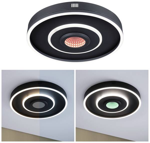 Paulmann 71039 Spaceglow Plafonnier LED LED LED intégrée  22 W noir (mat)