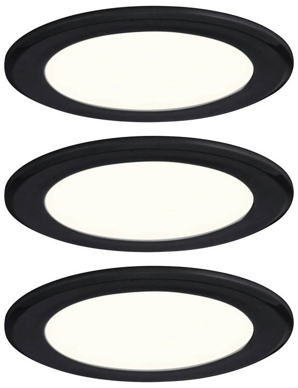 Paulmann  Luminaire pour armoire LED  LED LED intégrée 2.5 W  blanc chaud noir (mat)