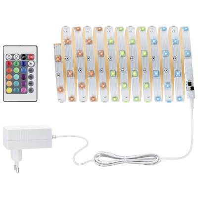 Bande lumineuse LED et télécommande avec choix de couleur. Alimentation avec connexion par câble. Idéal pour un éclairage décoratif.