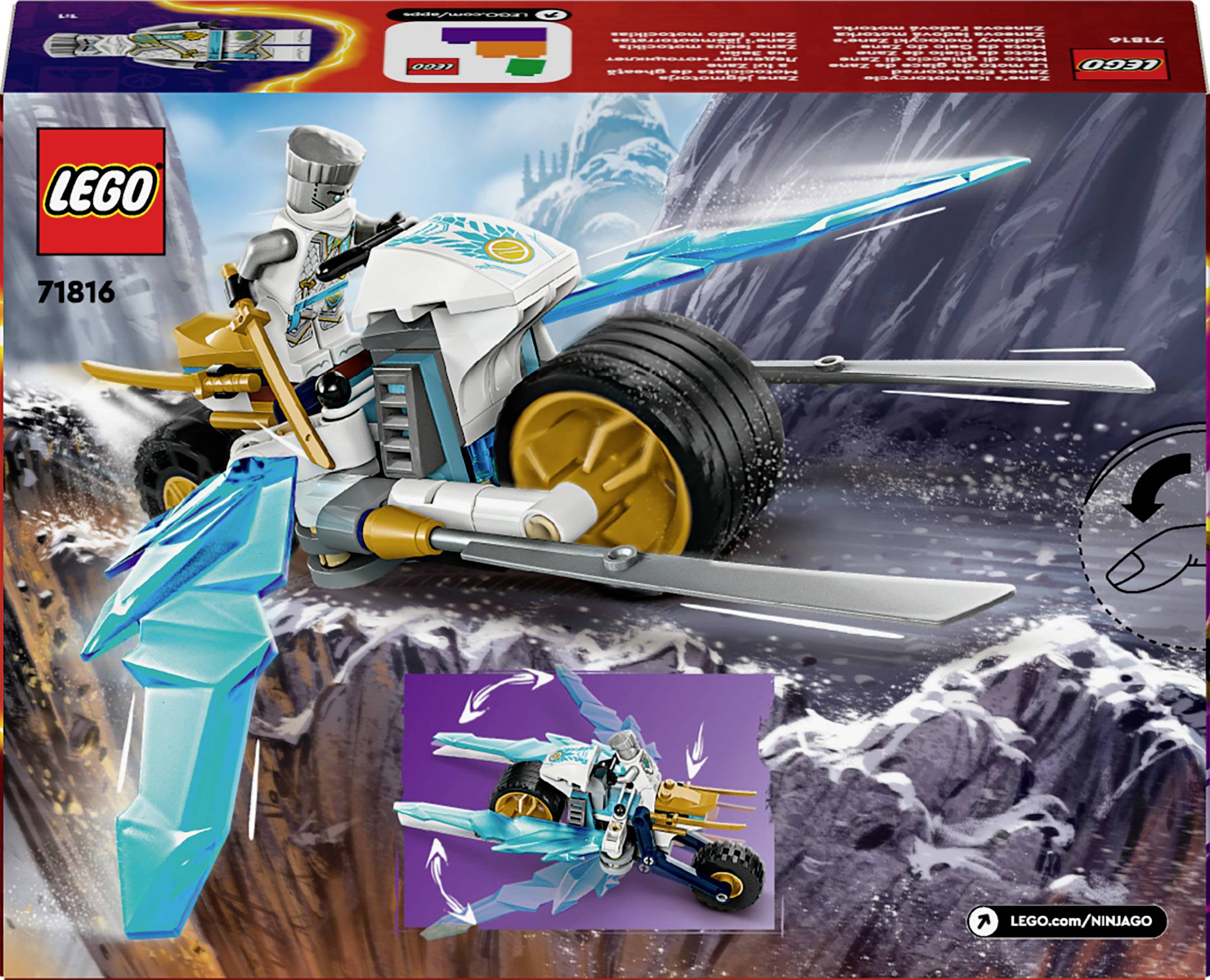 71816 LEGO® NINJAGO Moto-fer Zanes - Conrad Electronic France