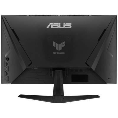 Vue arrière d'un écran gaming ASUS avec logo et design sobre en noir.