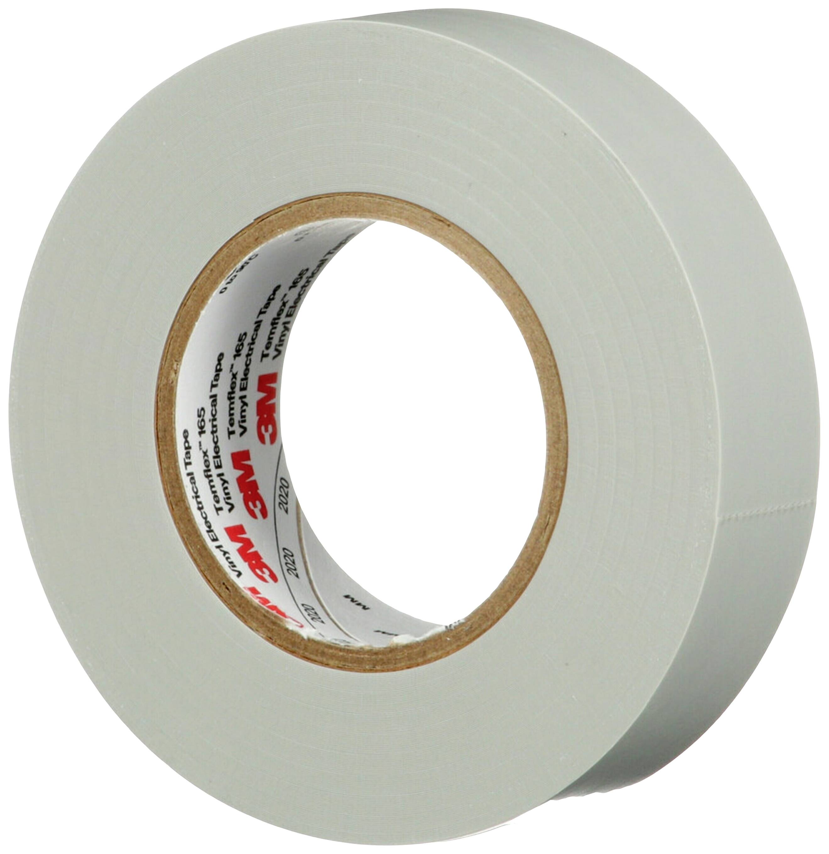 Un rouleau de ruban adhésif gris sur fond blanc, avec la marque '3M' sur le rouleau intérieur.