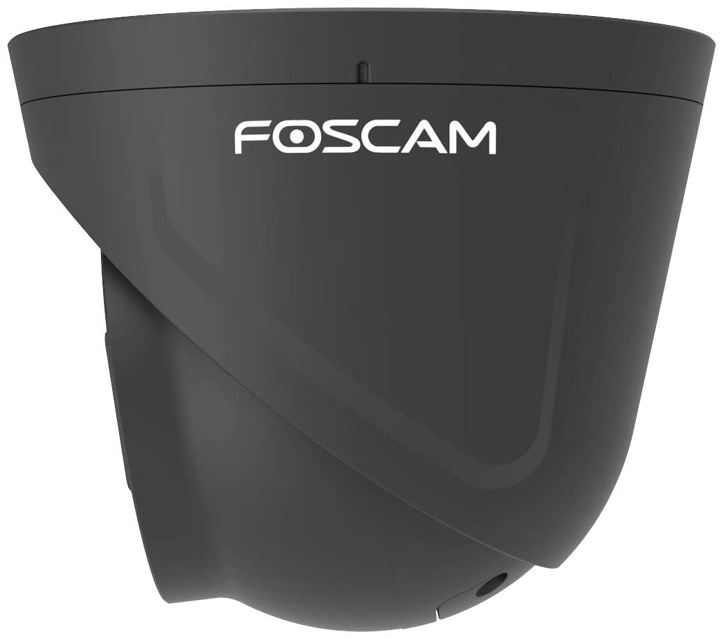 Caméra de surveillance Foscam dans un boîtier noir, adaptée à la surveillance de sécurité en intérieur ou en extérieur.