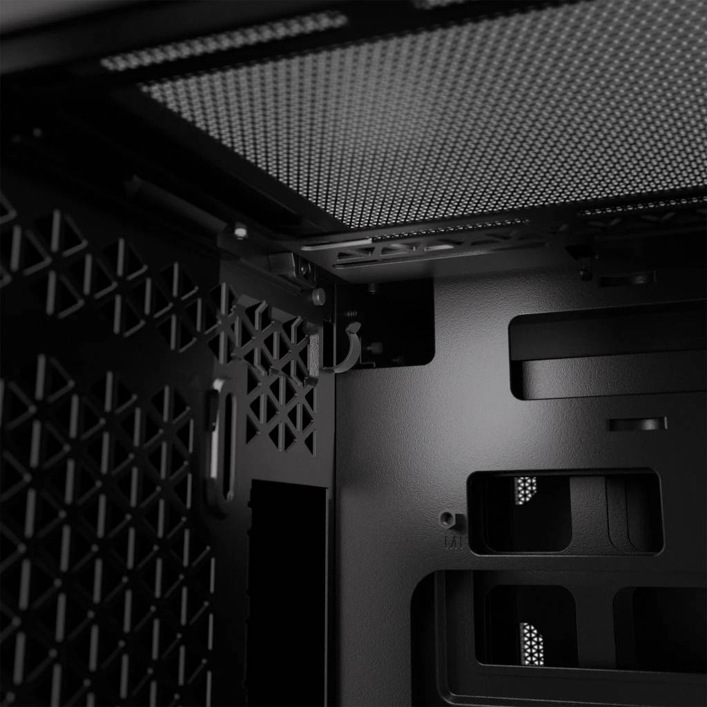 Corsair 2500X, Midi Tower, PC, Noir, ATX, Plastique, Acier, Verre trempé, 18 cm-5