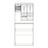 Striebel & John 2CPX043767R9999 SZ2203E Armoire complète partiellement encastrée Nbr de rangées = 0 Contenu 1 pc(s)