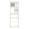 Striebel & John 2CPX043768R9999 SZ2204E Armoire complète partiellement encastrée Nombre de divisions = 2 Nbr de rangées = 0 Contenu 1 pc(s)