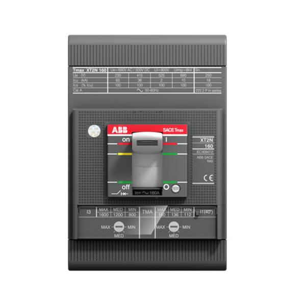 ABB XT2N 160 TMD 16-30 Disjoncteur 1 pc(s)  Plage de réglage (courant): 300 A (max) Tension de contact (max.): 220 V/AC, 690 V/AC