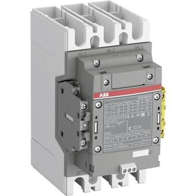 Un dispositif de commutation électrique d'ABB avec un panneau avant étiqueté et plusieurs connexions en haut. Utilisé dans des applications industrielles.