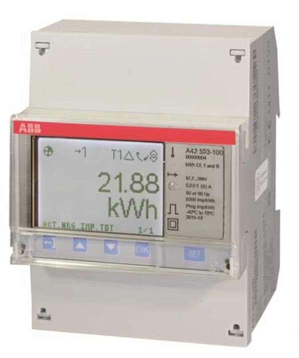 ABB A42 553-120 2CMA170519R1000 Compteur sur transformateur de mesure  numérique 6 A conformité  MID: oui  1 pc(s)