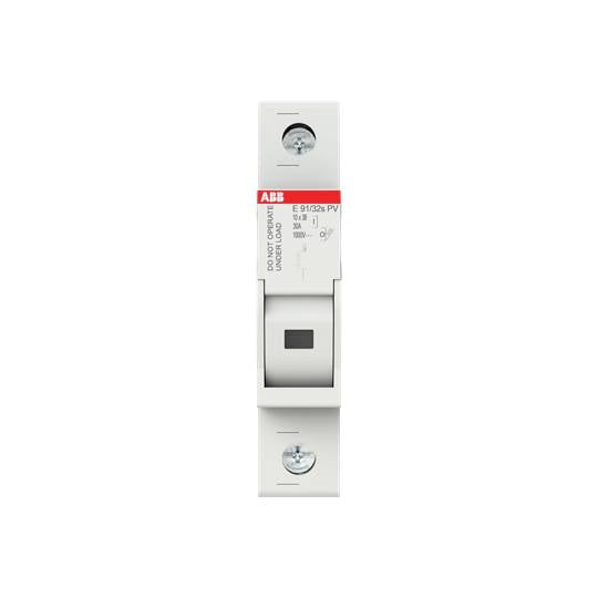 Un disjoncteur électrique ABB, modèle S 801 Z63-PV, sur un fond blanc.