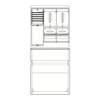 Striebel & John 2CPX043769R9999 SZ2222E Armoire complète partiellement encastrée Nombre de divisions = 3 Nbr de rangées = 0 Contenu 1 pc(s)