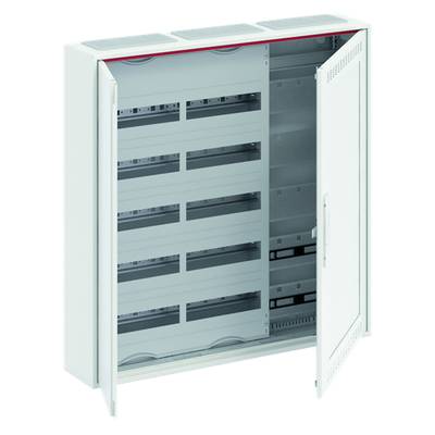 Un boîtier de distribution ouvert avec plusieurs niveaux et compartiments pour la gestion des câbles, sans câblage apparent.