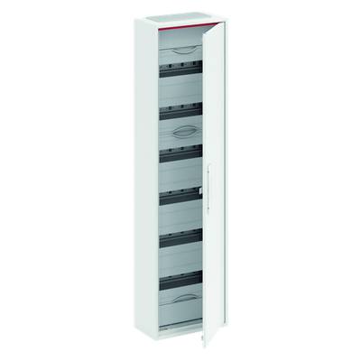 Un armoire haute ouverte, comportant six étagères, adaptée au rangement de documents ou d'appareils électroniques.