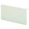 Couvercle en plastique blanc rectangulaire.